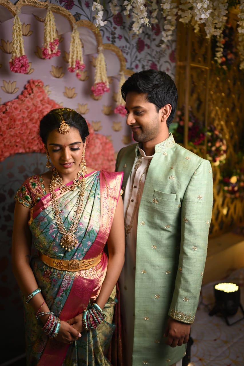 Embroidered indo western sherwani